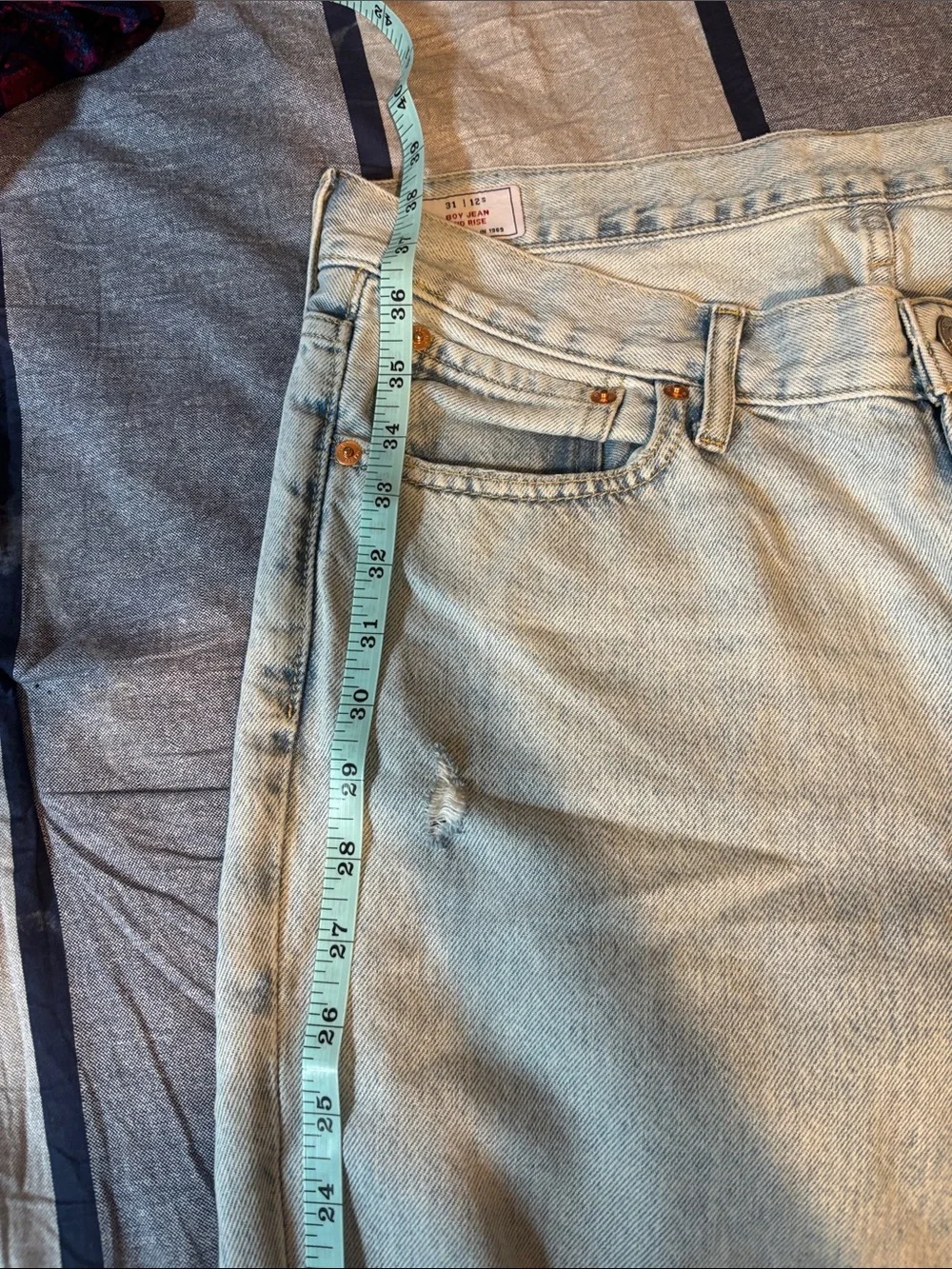 GAP Light Blue Boy Jean Mid Rise Denim